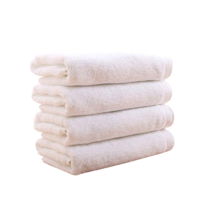 Khăn Màu Trắng Nhà Sản Xuất Bán Hàng Trực Tiếp 100% Cotton Hút Nước Đồ Gia Dụng Khách Sạn Thẩm Mỹ Viện Ngâm Chân Tăng Dày Khăn Mặt