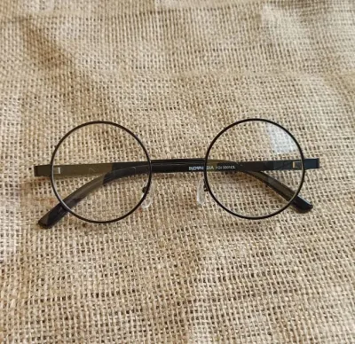 [ PROMO BAYAR DI TEMPAT ] Kacamata Klasik Vintage Gaya Boboho Bulat Bening / Kacamata Bulat Boboho