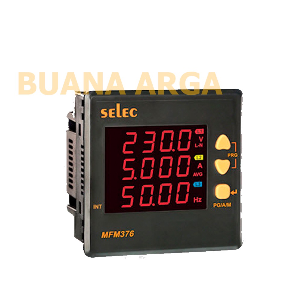 Mfm376 Digital Multifunction Meter MFM376 Selec 3 phase ukuran 96x96 | Lazada ...