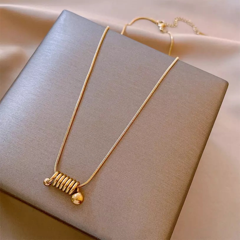 Kalung Titanium Anti karat Wanita korea 