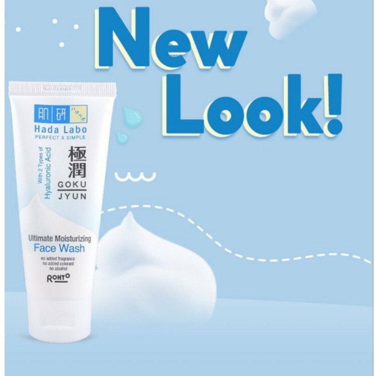 hada labo gokujyun ultimate moisturizing facial wash