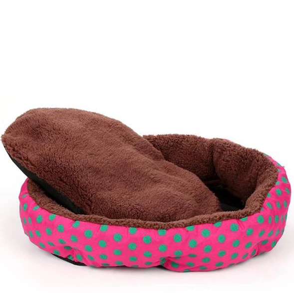 polka dot dog bed