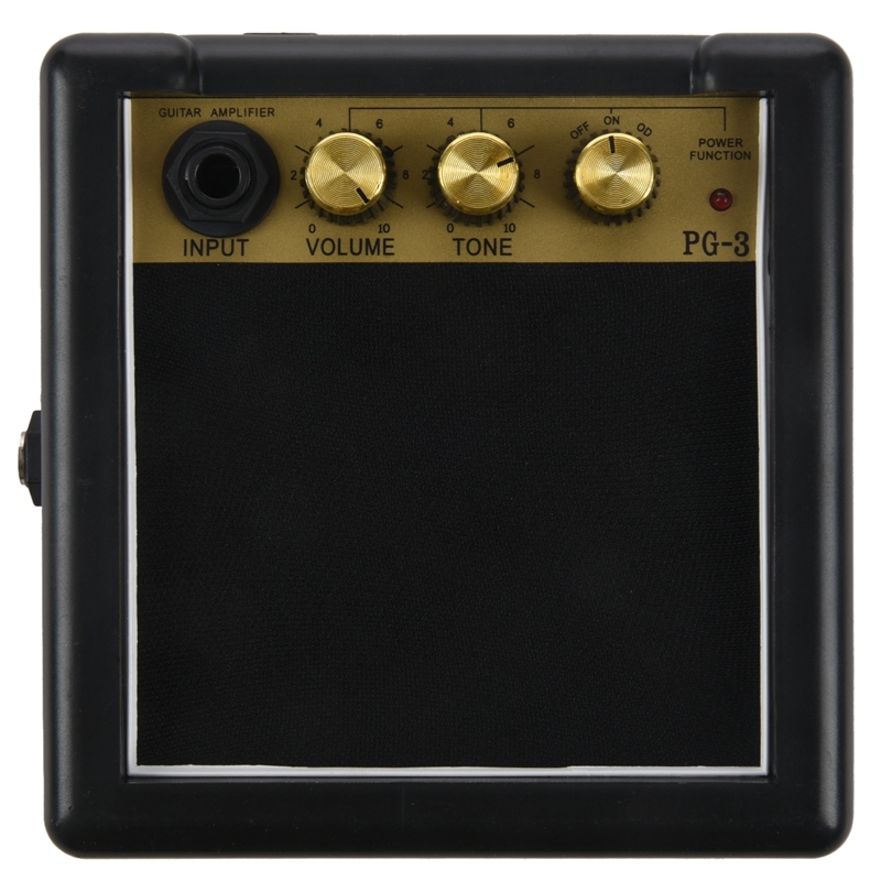Portable Mini Guitar Bass Amplifier Guitarra AMP 5W Speaker Clip-On Guitar Parts Accessories for Acoustic Electric Guitar PG-3