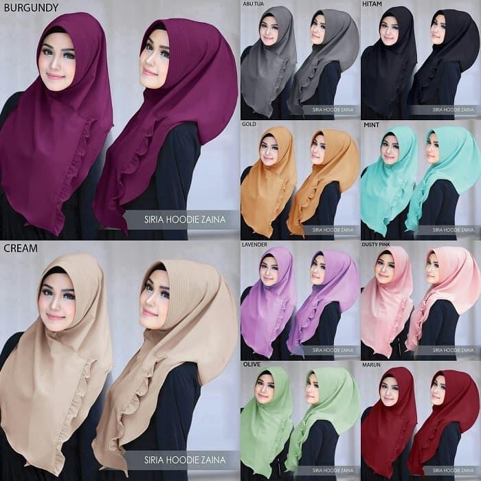 Mesh HIjab / Jilbab Instan Hoodie ZAINA