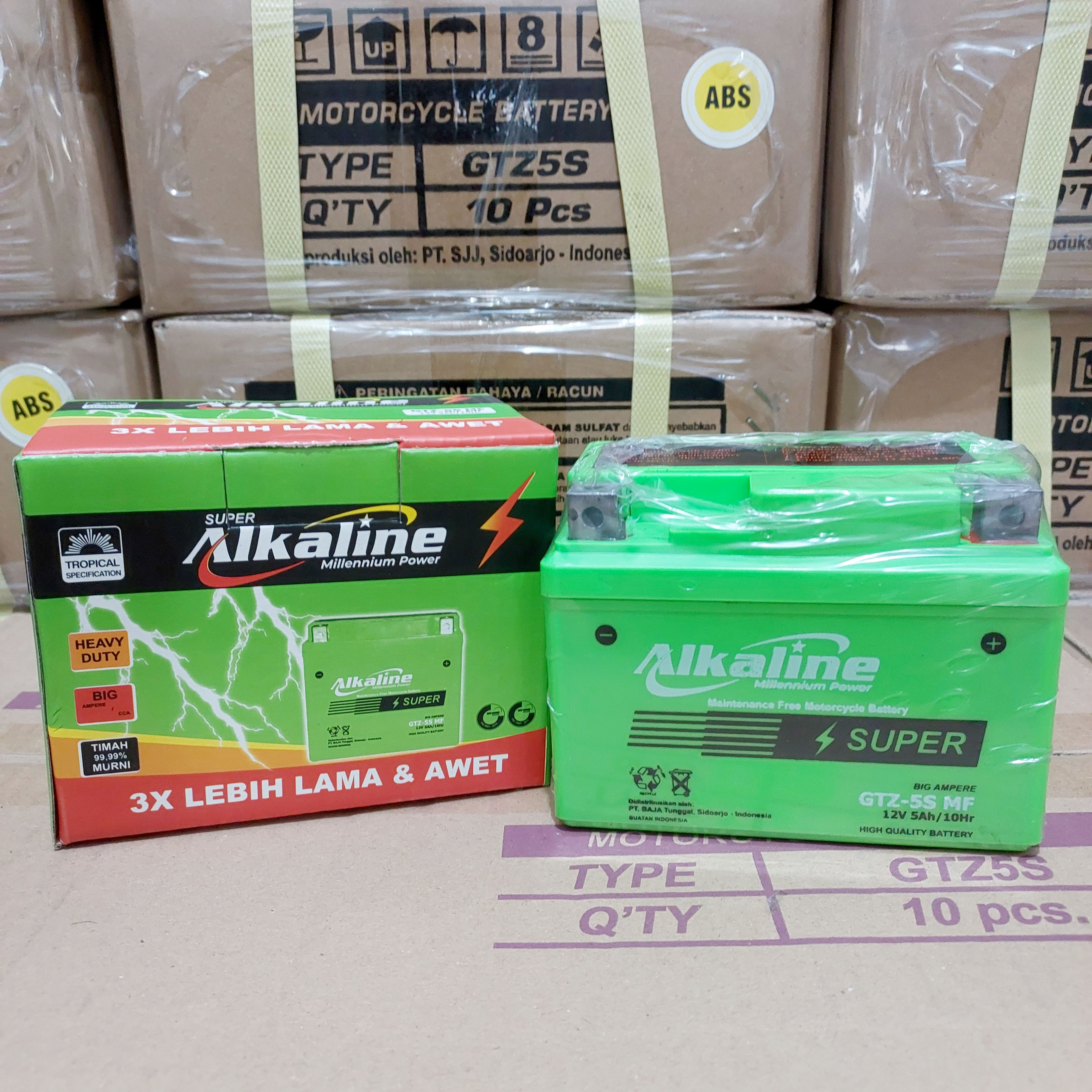 Aki Motor Ninja RR ZX 130 Ninja KBR Alkaline GTZ5S Aki Kering