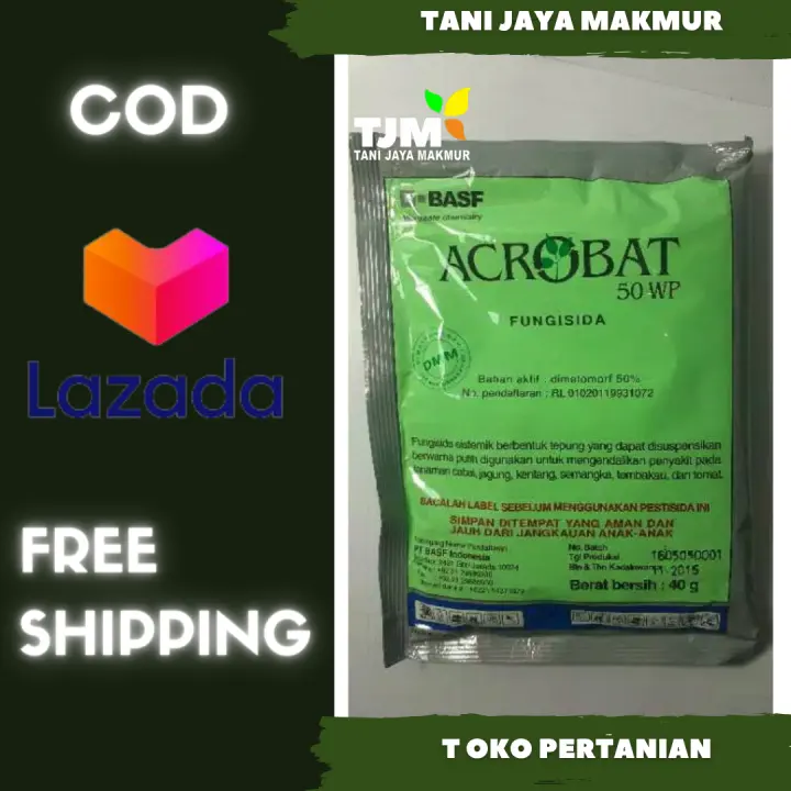 Acrobat 50 Wp Isi 40 Gram Dimetomorf 50 Fungisida Sistemik Obat Jamur Tanaman Semua Jenis Tanaman Bawang Daun Bawang Merah Cabai Cabe Tomat Kubis Kentang Kol Jagung Padi Seledri Sayuran Timun Terong Semangka Lazada