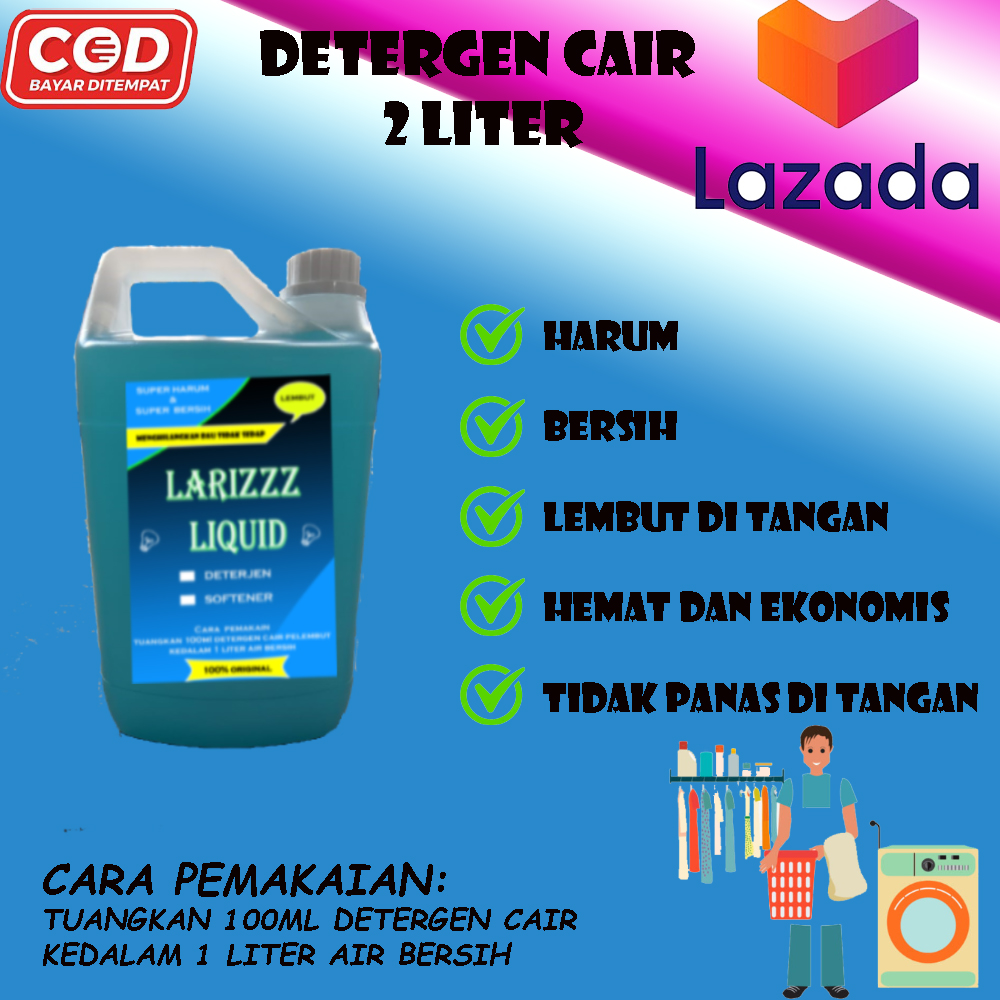 terbaru detergen cair 2 liter cocok untuk rumah tangga | Lazada Indonesia