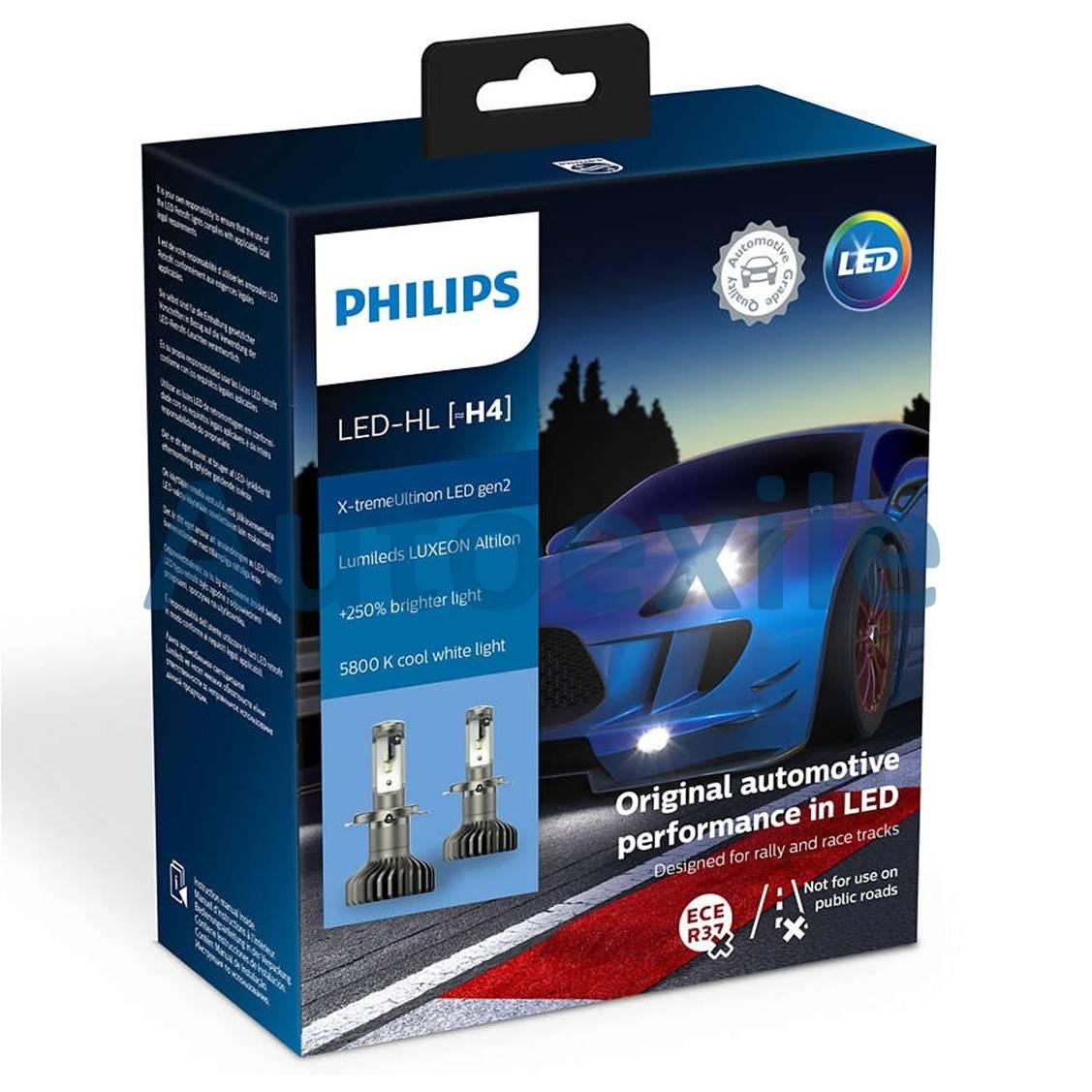 Philips Xtreme Ultinon LED Gen2 H4 250% 5800K Lampu Mobil APV Avanza Agya Ayla CRV Ertiga HRV Innova Jazz SX4 Xenia Xpander