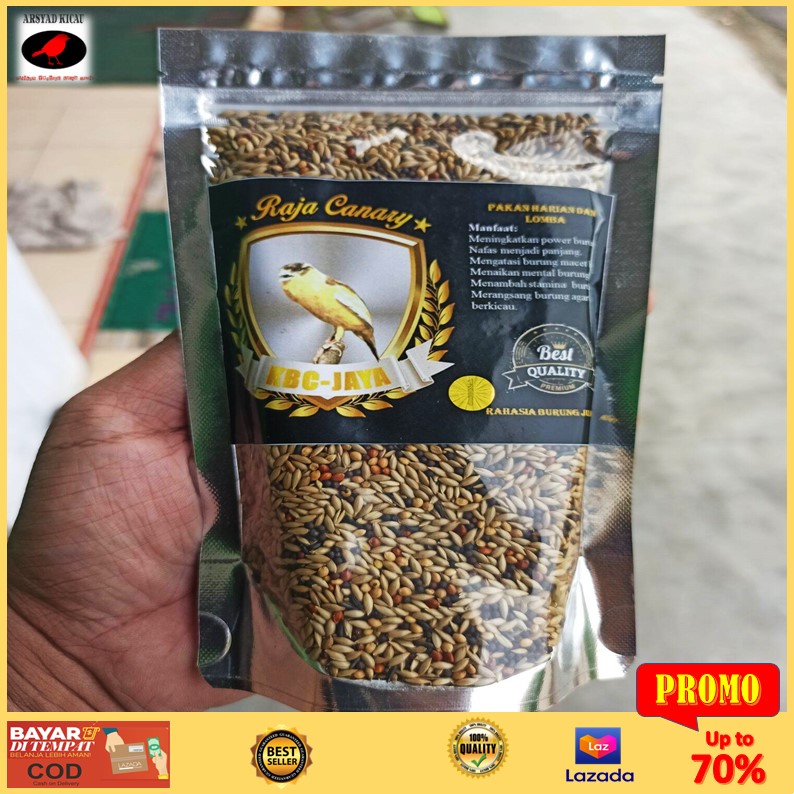 Kenari Raja Rasa Pakan Makanan Burung Kenari Raja Canary 250 gram Kbc Jaya - Pakan ...