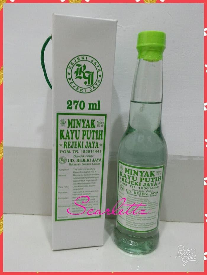 Minyak Kayu Putih Rejeki Jaya 270ml Asli Makassar Berat 1kg Sudah Dengan Packing Kayu Lazada Indonesia