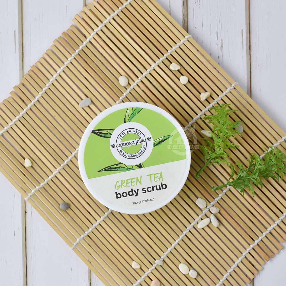 Wangsa Jelita Green Tea Body Scrub 150 Gr By House Of Organix.