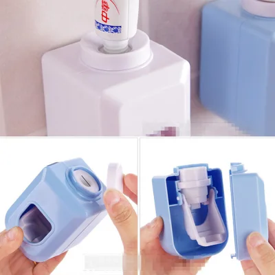 ZHANGWEI Creative Practical Practical 1PC Convenient Hot Sale Automatic Durable New Toothpaste Dispenser Bathroom Accessories Toothbrush Holder Bathroom Products