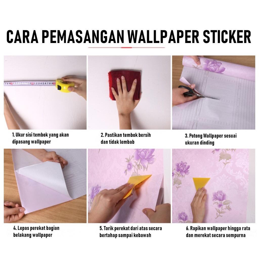 Wallpaper Stiker Dinding Bata Hitam Ukuran 45cm X 10m Wallpaper Rika Lazada Indonesia