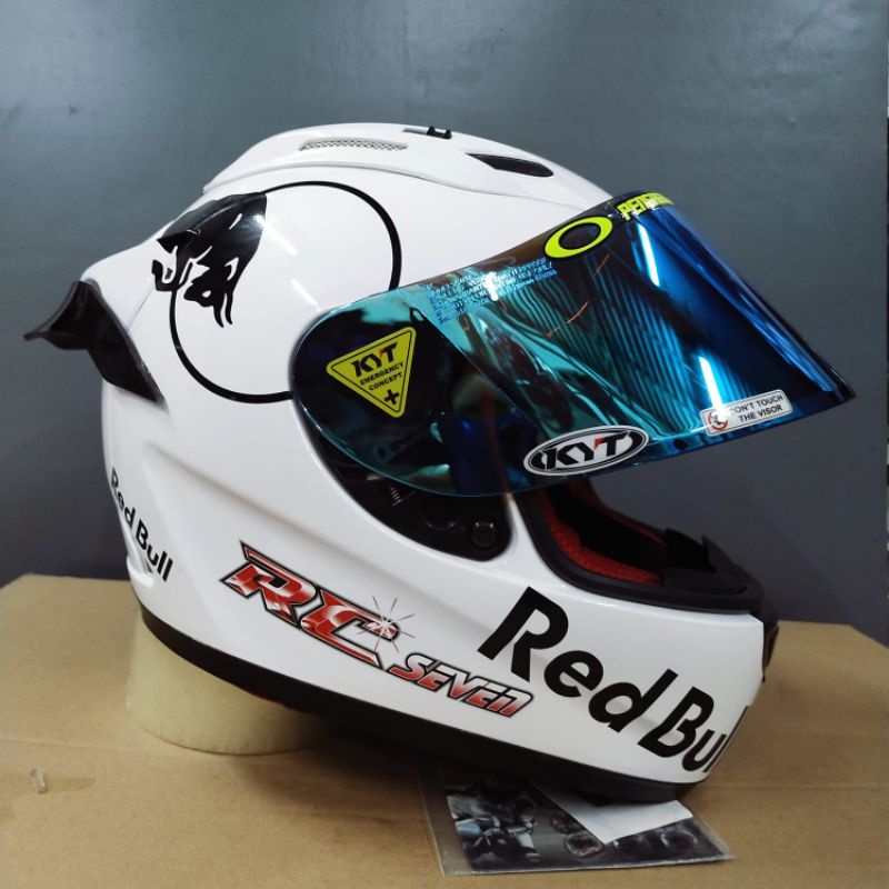 Helm Full Face KYT RC Seven Putih Original | Helm Murah | Helm Pria
