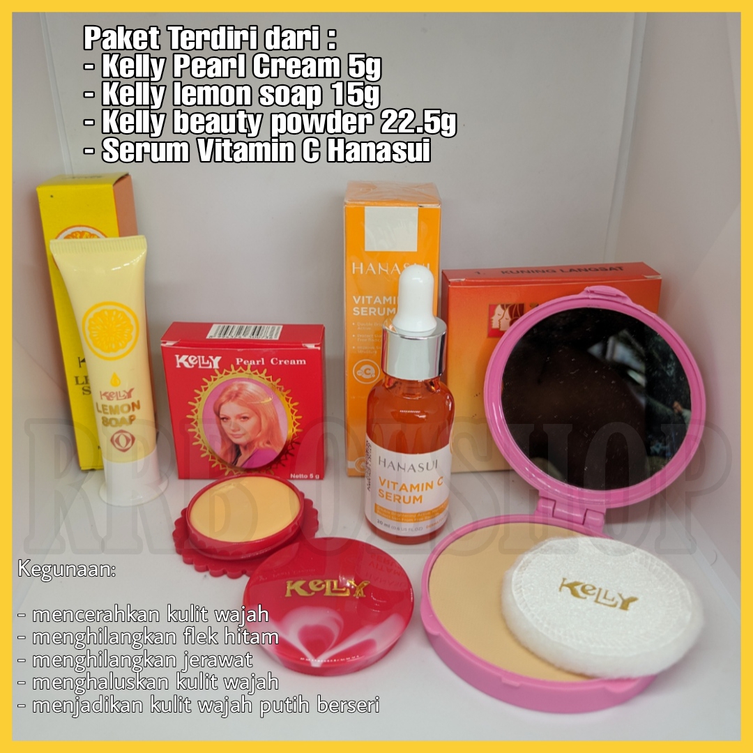 Paket 3 IN 1 Kelly Kosmetik Plus Serum Vitamin C Forte - Kelly Pearl ...