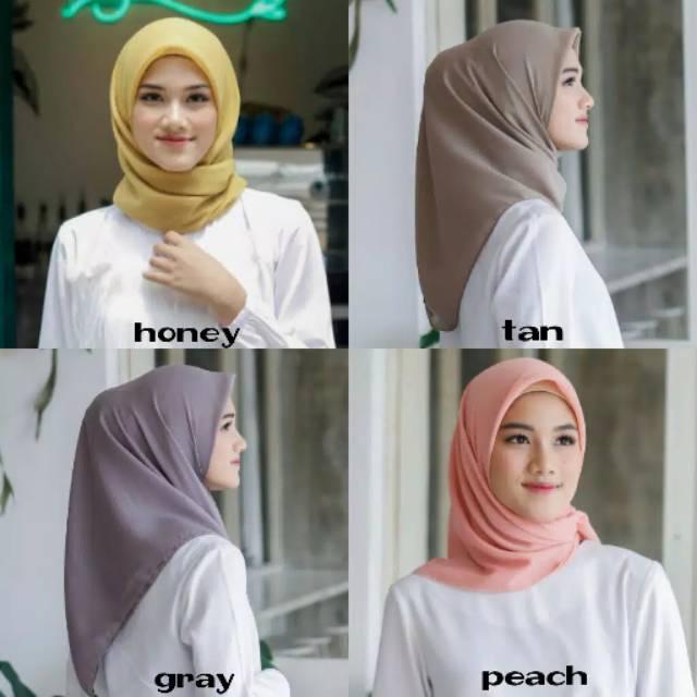 Hijab Instan Promo Hijab instan KikiBella Square Cocok untuk ganti ganti jalan jalan dan ke kantor - KHAKHY
