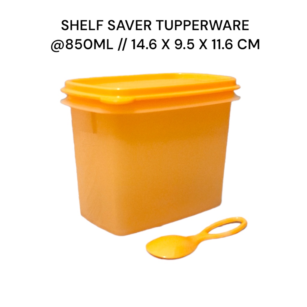 Shelf saver 850ml 1 Pcs tempat gula dan kopi lengkap dengan sendok