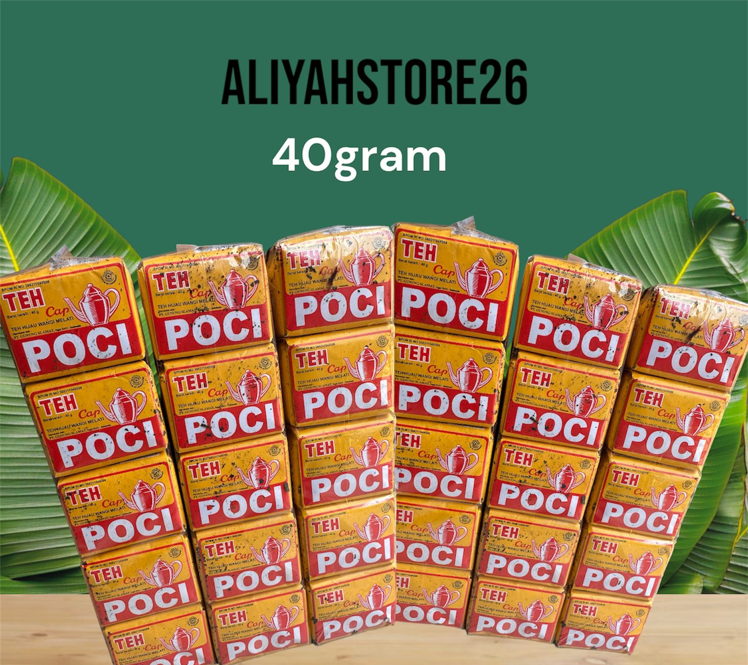 TEH POCI KUNING TUBRUK WANGI MELATI 1 PAK 10 PCS/TEH POCI KUNING 40GRAM ...