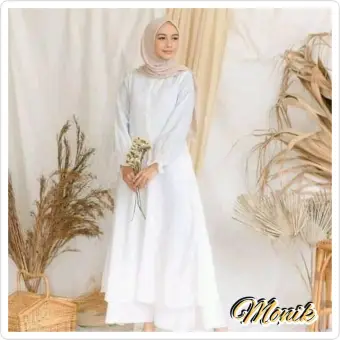 dress putih simple