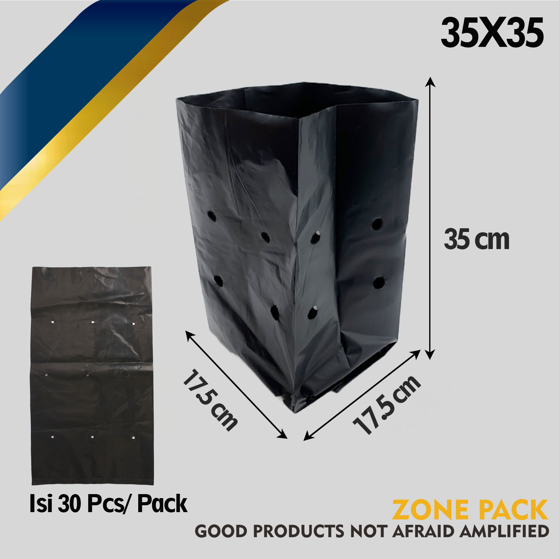 Plastik Pot Polybag Tanaman Tebal | Polibag Ukuran Kecil Sedang Besar