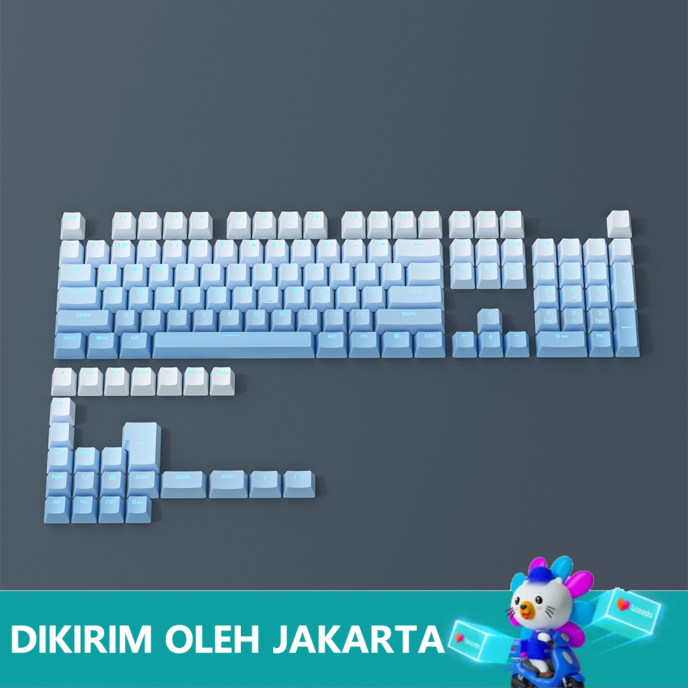 [Shipped within 1 day] ZIFRIEND 132 Keys Gradient Keycaps Untuk Mekanik ...
