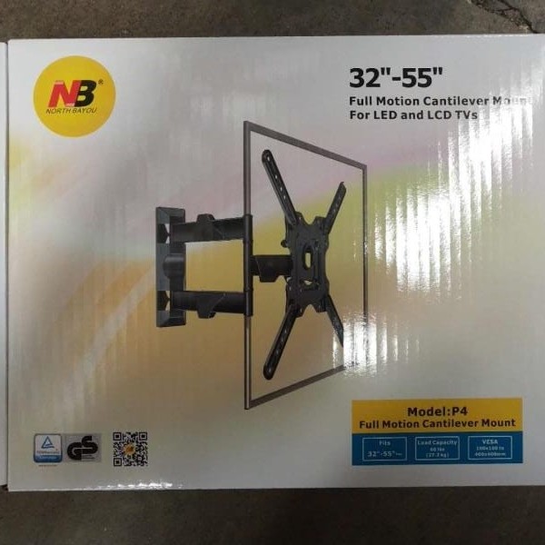 Bracket Flat Panel TV 32–55 LED LCD PDP Plasma Max.29 Kg + Dumper Mur ...