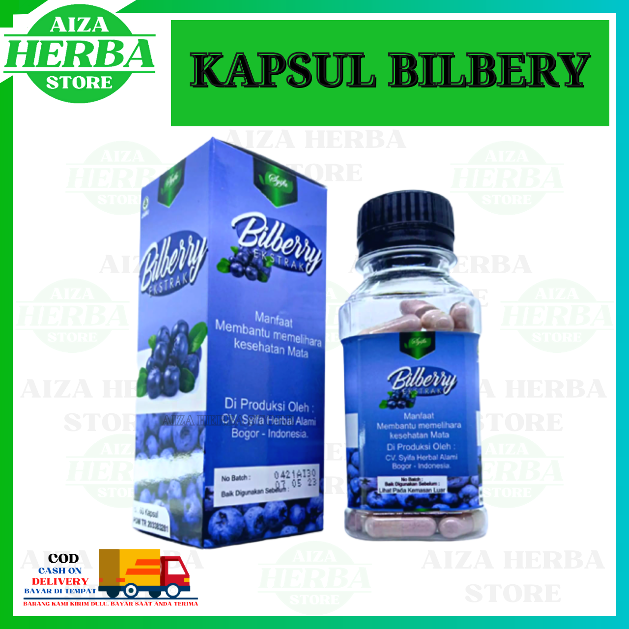 Kapsul Bilberry 60 KPSL Syifa Herbal Kesehatan Mata Herbal Mata