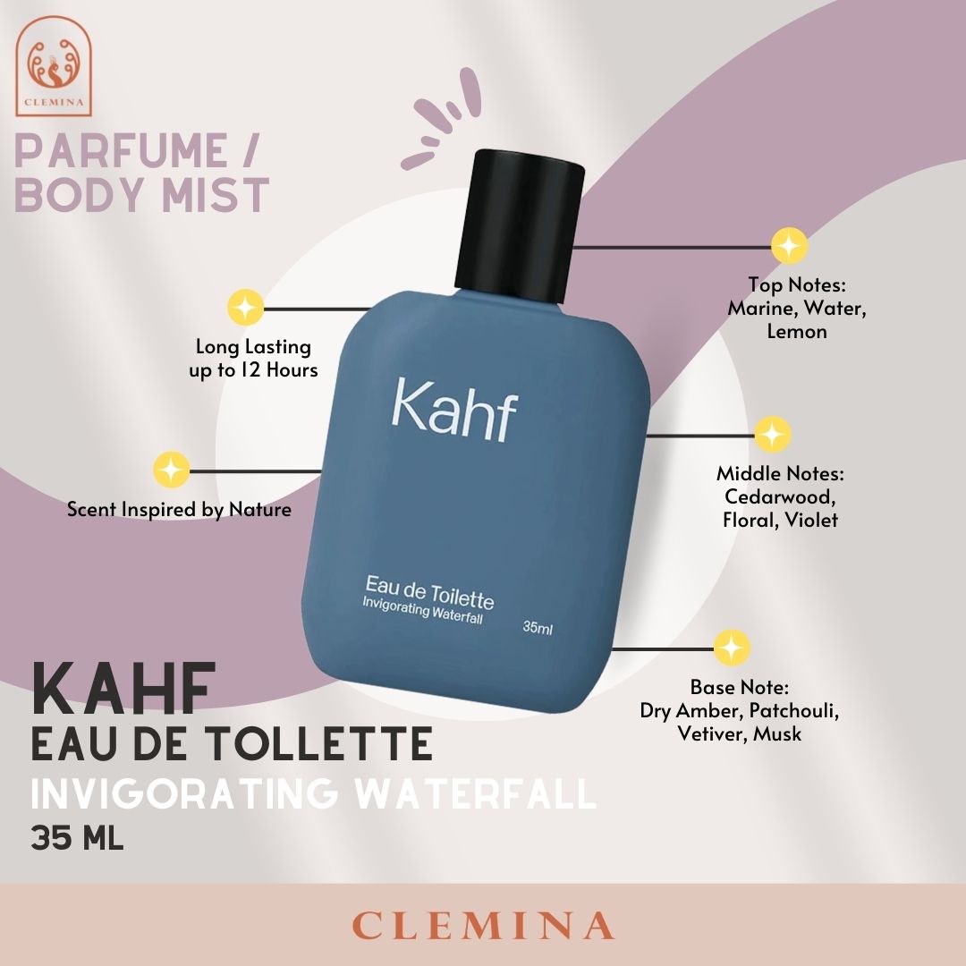 CLEMINA STORE Kahf Parfum Pria Invigorating Waterfall Eau de