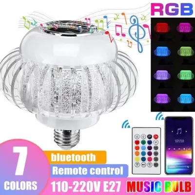 RGB Magic Bulb Hias 2in1 Lampu Ajaib Warna Warni dengan Speaker Bluetooth+Remote Versi Terbaru Unik