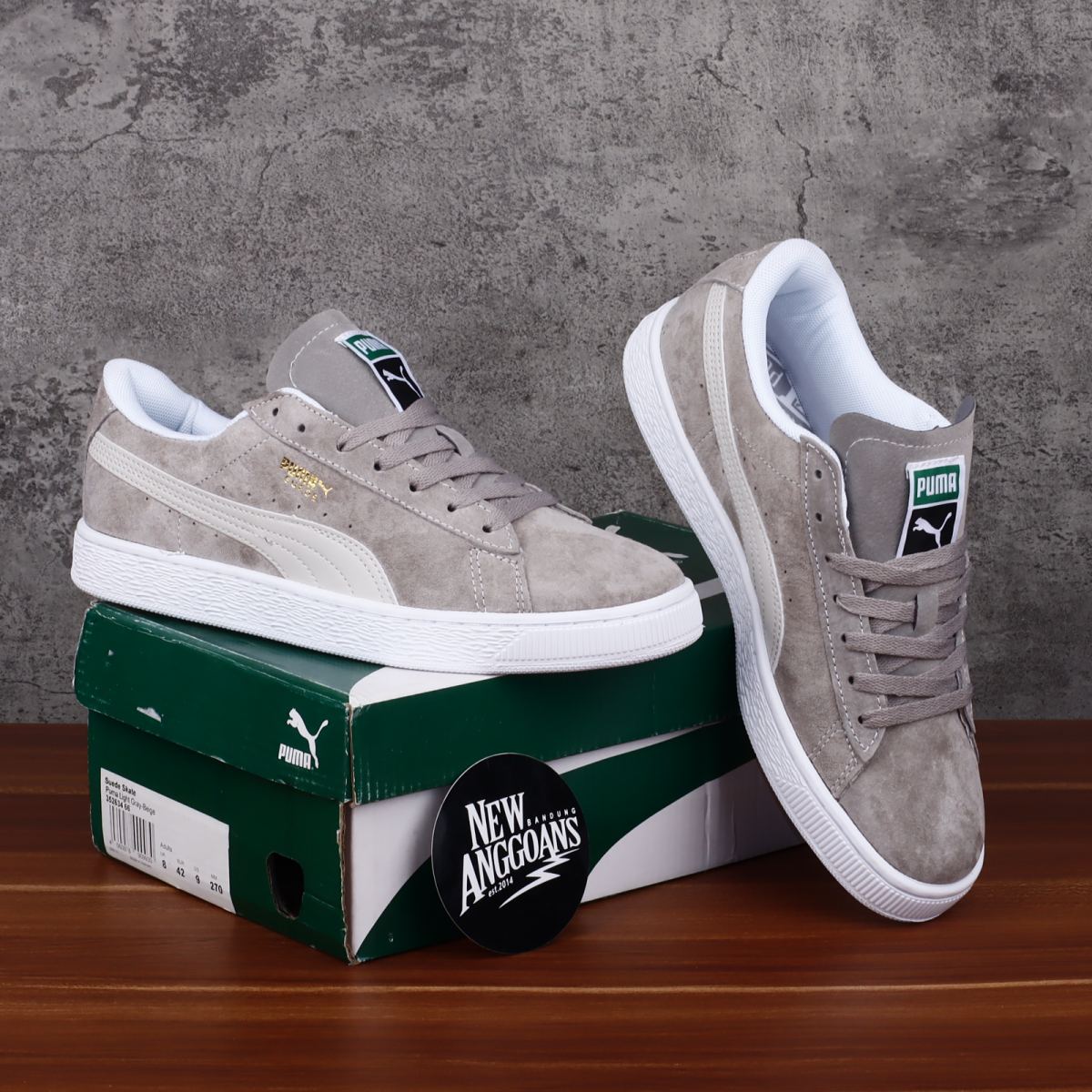 puma suede abu abu