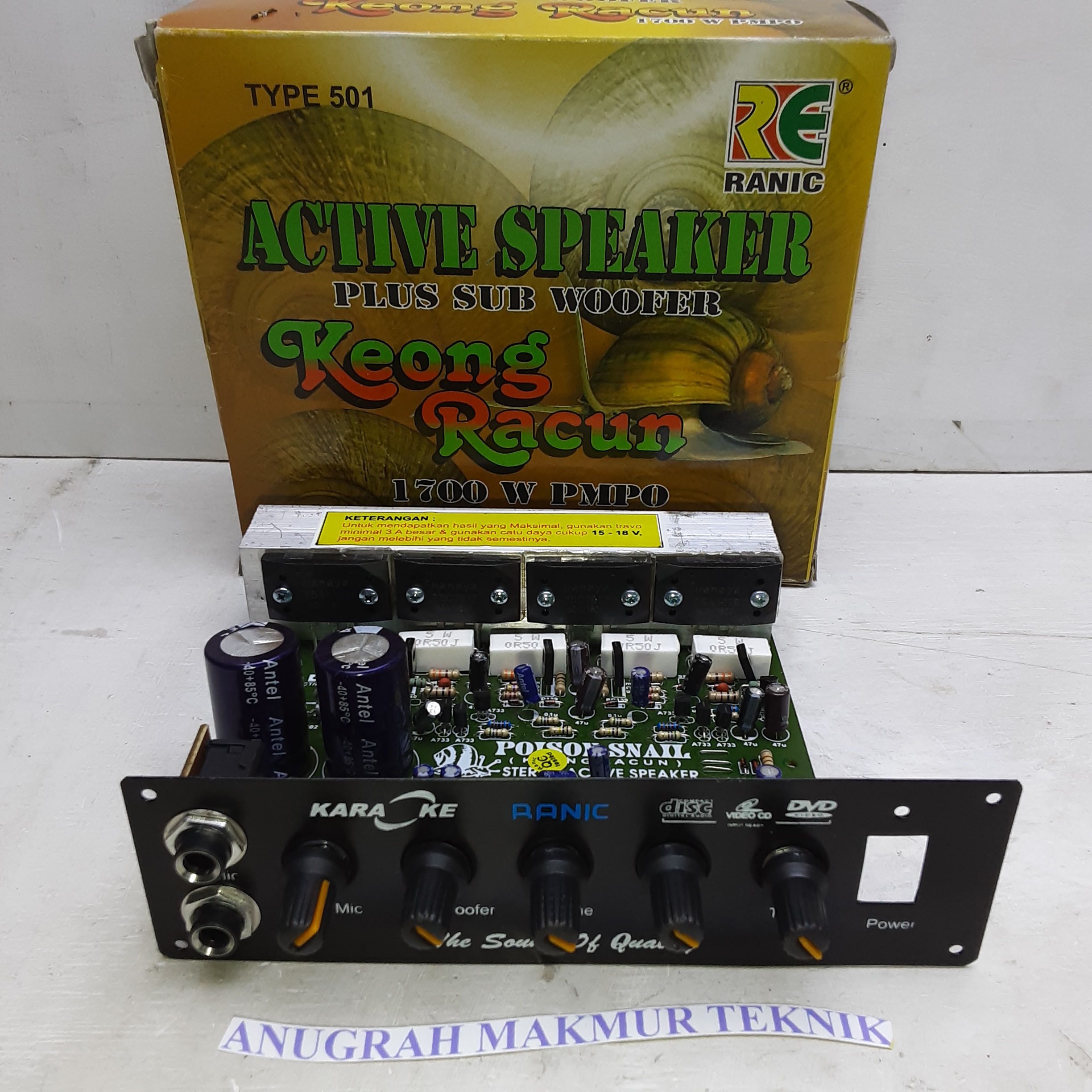 Kit Active Speaker Stereo Keong Racun Tipe501 Lazada Indonesia