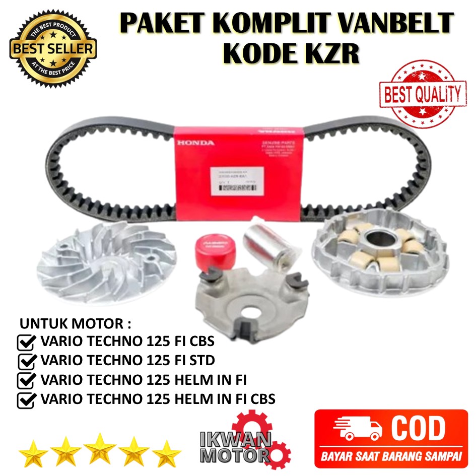 Vanbelt Vario Techno 125, Vario 125 Techno Fi, V Belt Vario Techno 125