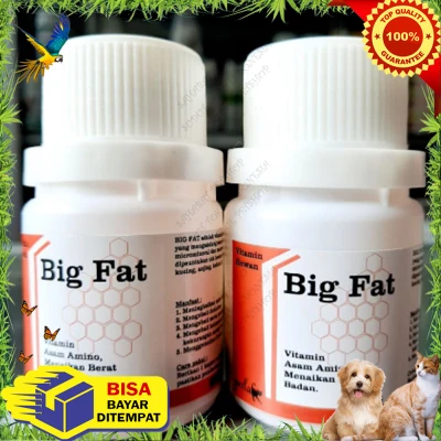 Vitamin Penggemuk Kucing BIG FAT Vitamin Penggemuk Badan Kucing Serupa Body Fat