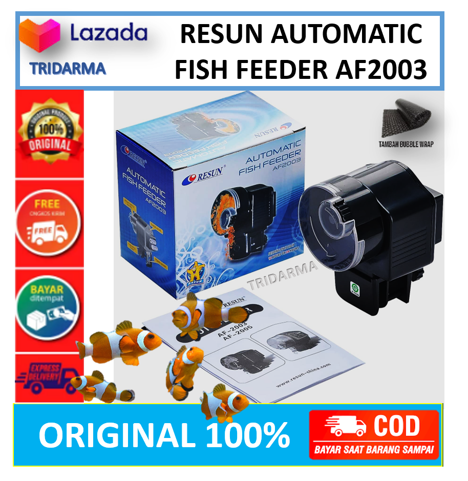 (Tridarma) RESUN Automatic Fish Feeder AF2003 / RESUN FISH FEEDER AF