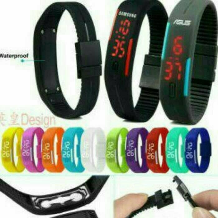 JAM TANGAN GELANG LED SPORT SPORTY ADIDAS NIKE PUMA WATCH ANAK KIDS
