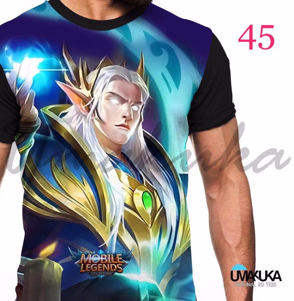 ML Hero Estes T Shirt Kaos Baju 3D Karakter Mobile Legends