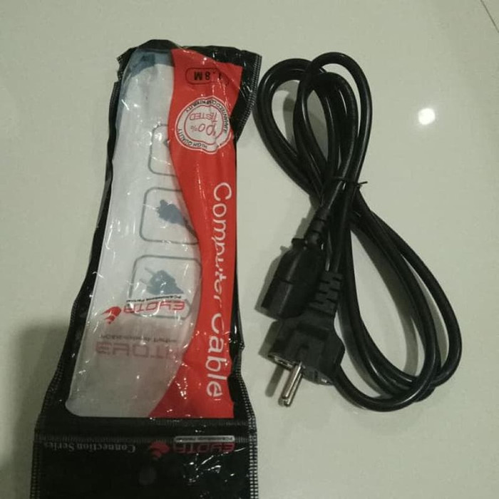 KABEL POWER CPU PC KOMPUTER MONITOR KE LISTRIK 1.8M KUAT AWET BAGUS Lazada Indonesia