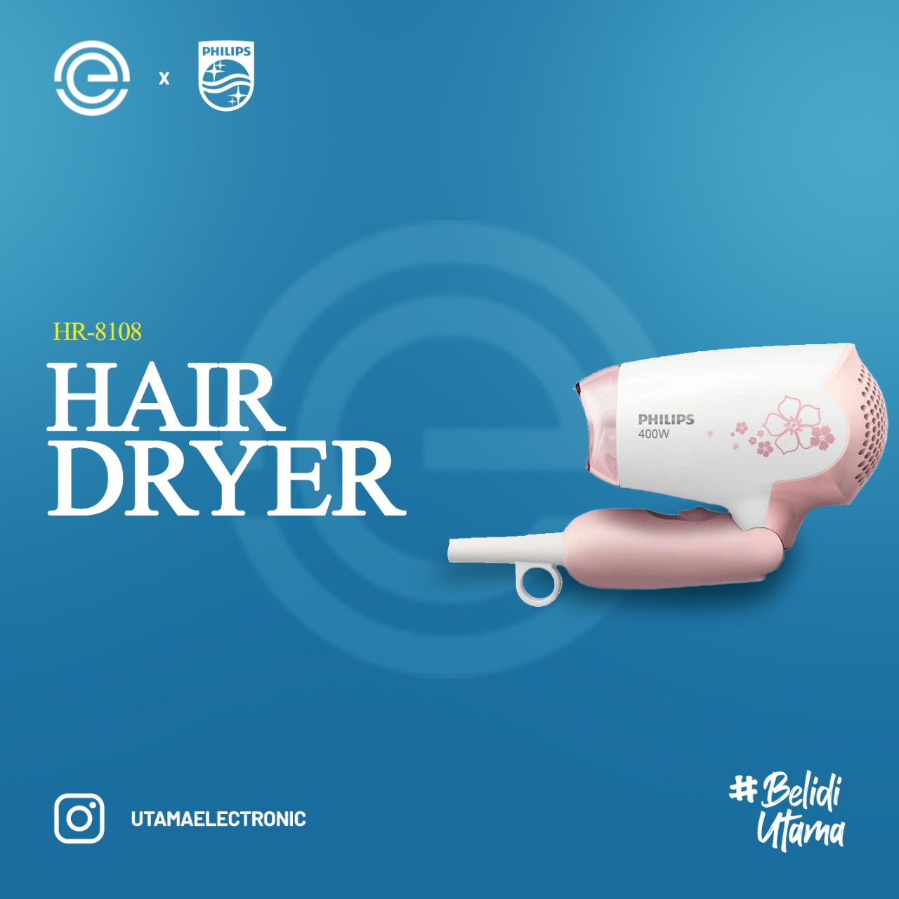 PHILIPS Hair Dryer Mini - HP8108