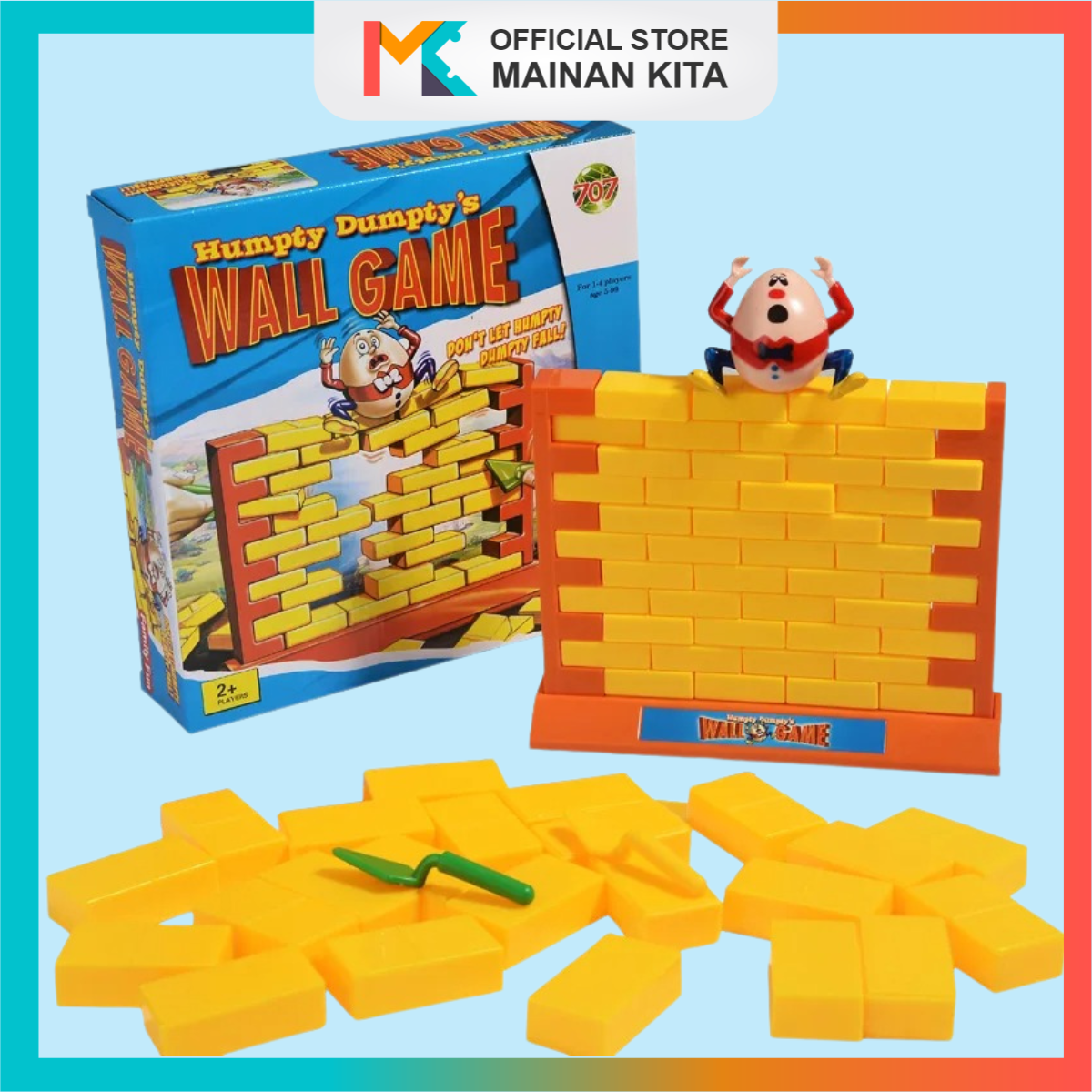 Mainan Anak Humpty Dumpty The Wall Game Pushing Out Bricks Family Board ...