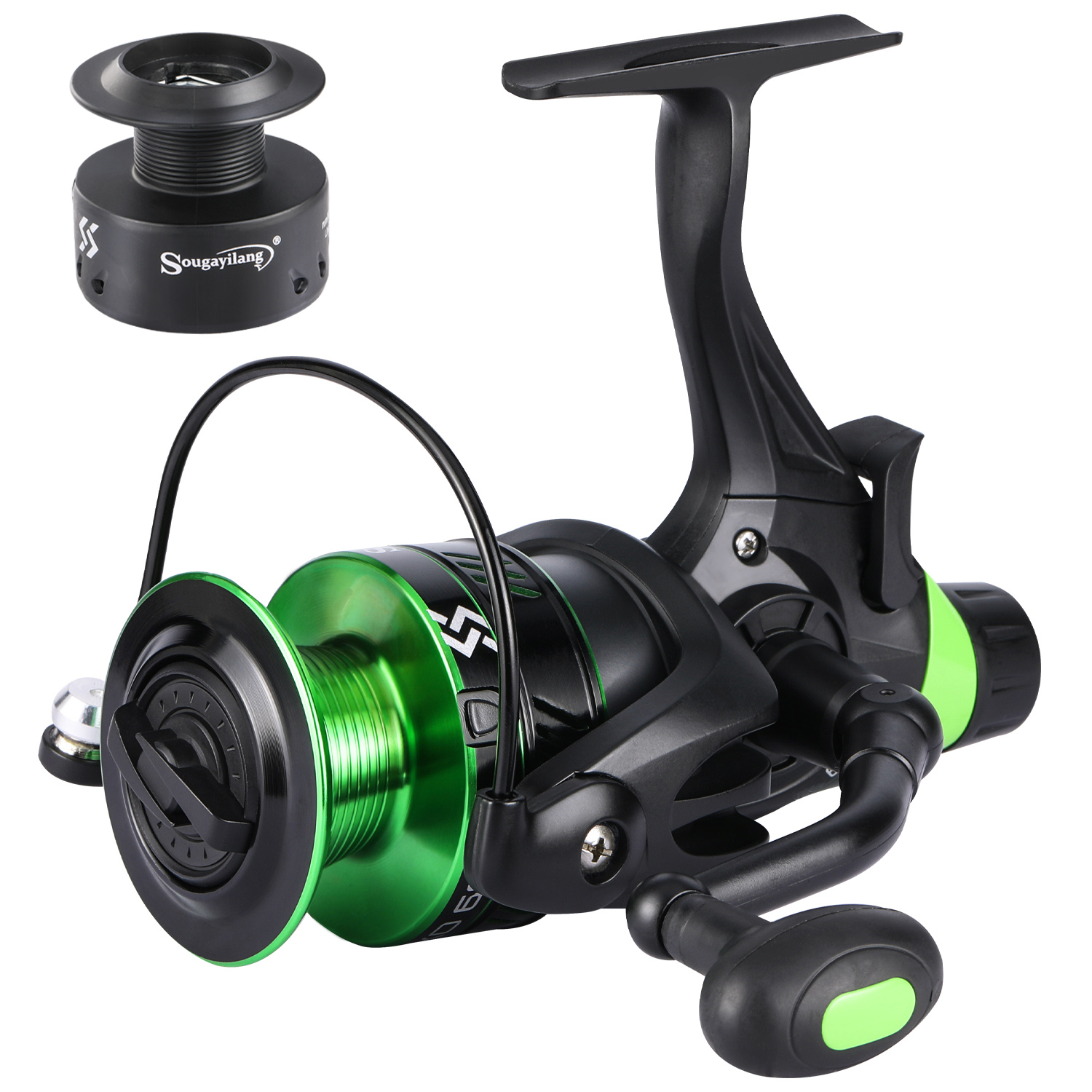 Sougayilang 5.0:1 Gear Ratio Spinning Fishing Reels 2000-6000