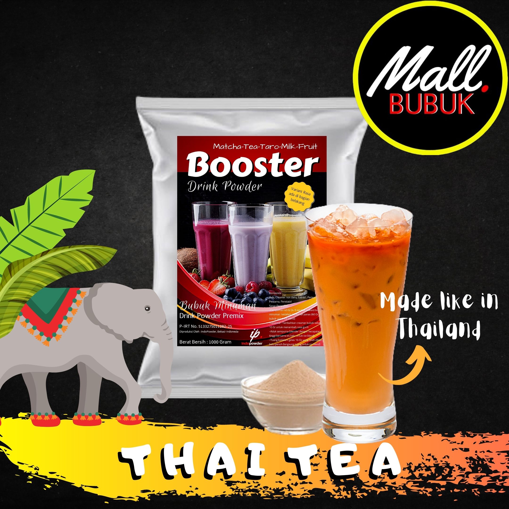 Bubuk minuman THAI TEA 1Kg THAI TEA Powder Lazada Indonesia