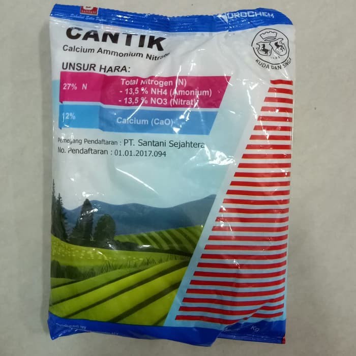 Pupuk NPK Cantik Calcium Ammonium Nitrate Kemasan 1kg BASF Eurochem 