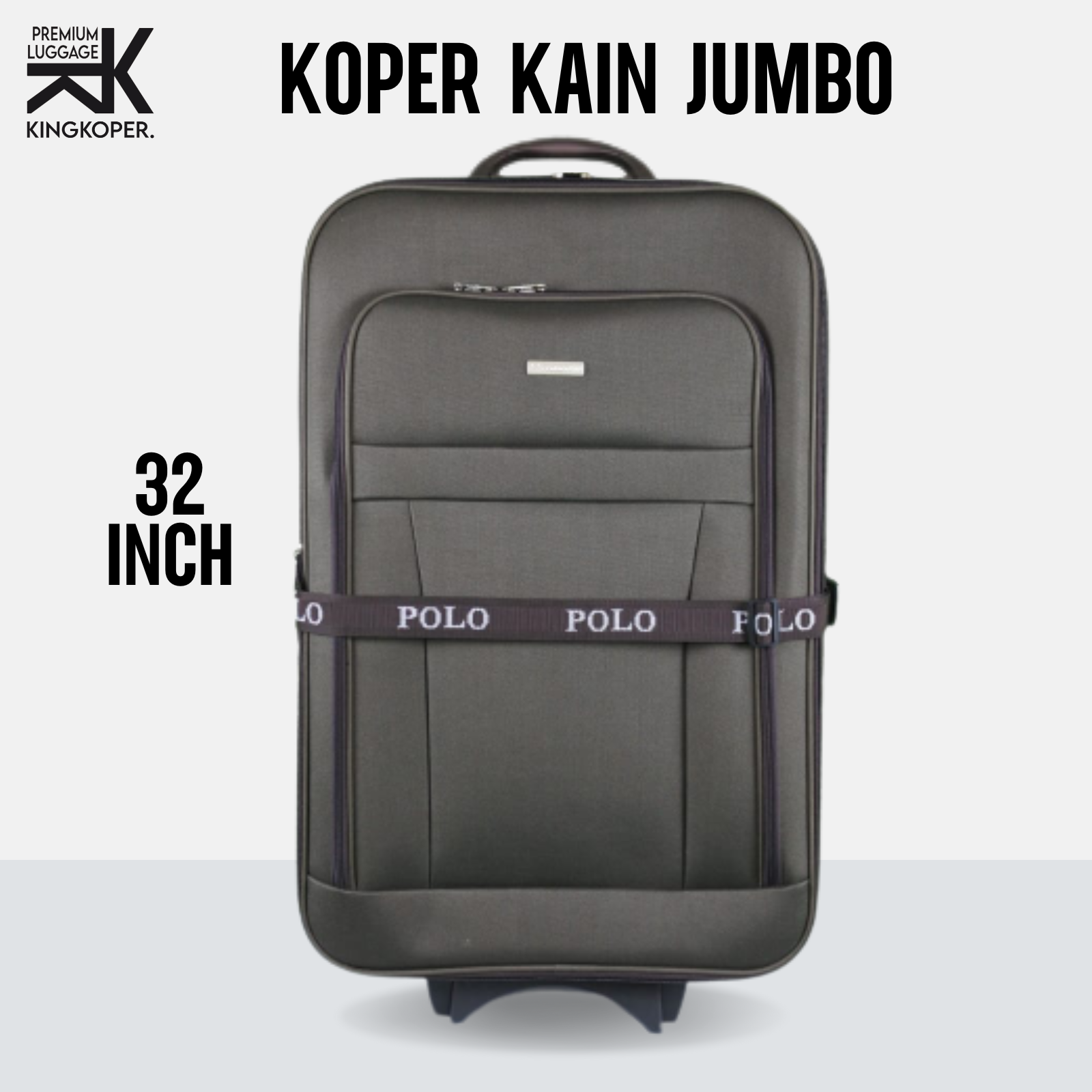 Koper Jumbo 32 inch Polo twin Ukuran Bagasi – koper besar – koper