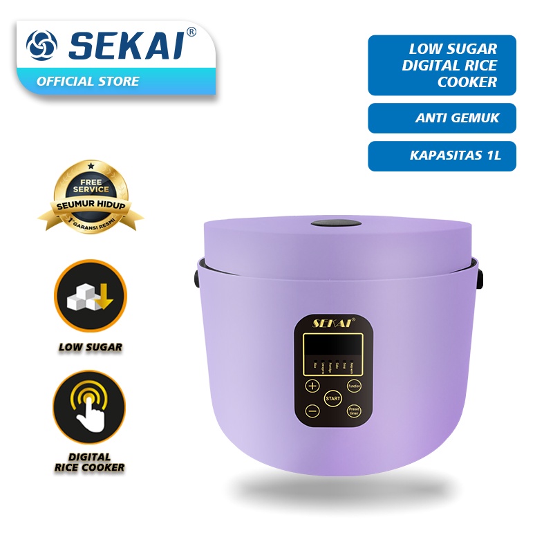 SEKAI Rice Cooker Digital Low Sugar Low Carbo CMW 720 LS / Penanak Nasi