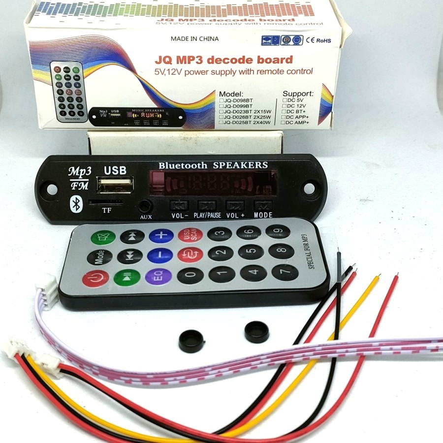 kit MODUL USB MP3 PLAYER BLUETOOTH audio AUX TF card FM RADIO | Lazada ...