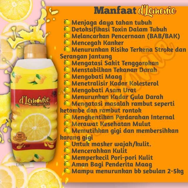 Sari Lemon Asli D Lemonie 500ml Membeli Jualan Online Detoksifikasi Dengan Harga Murah Lazada Indonesia