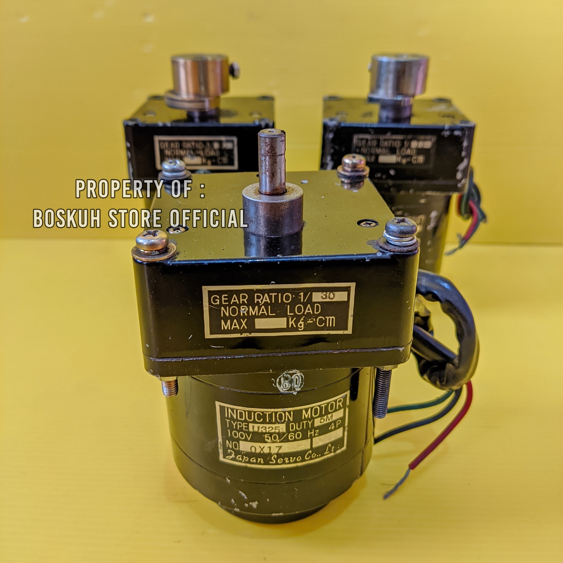 AC Motor Gearbox 20W 100V Ratio 1 30 50Rpm Black Japan Servo