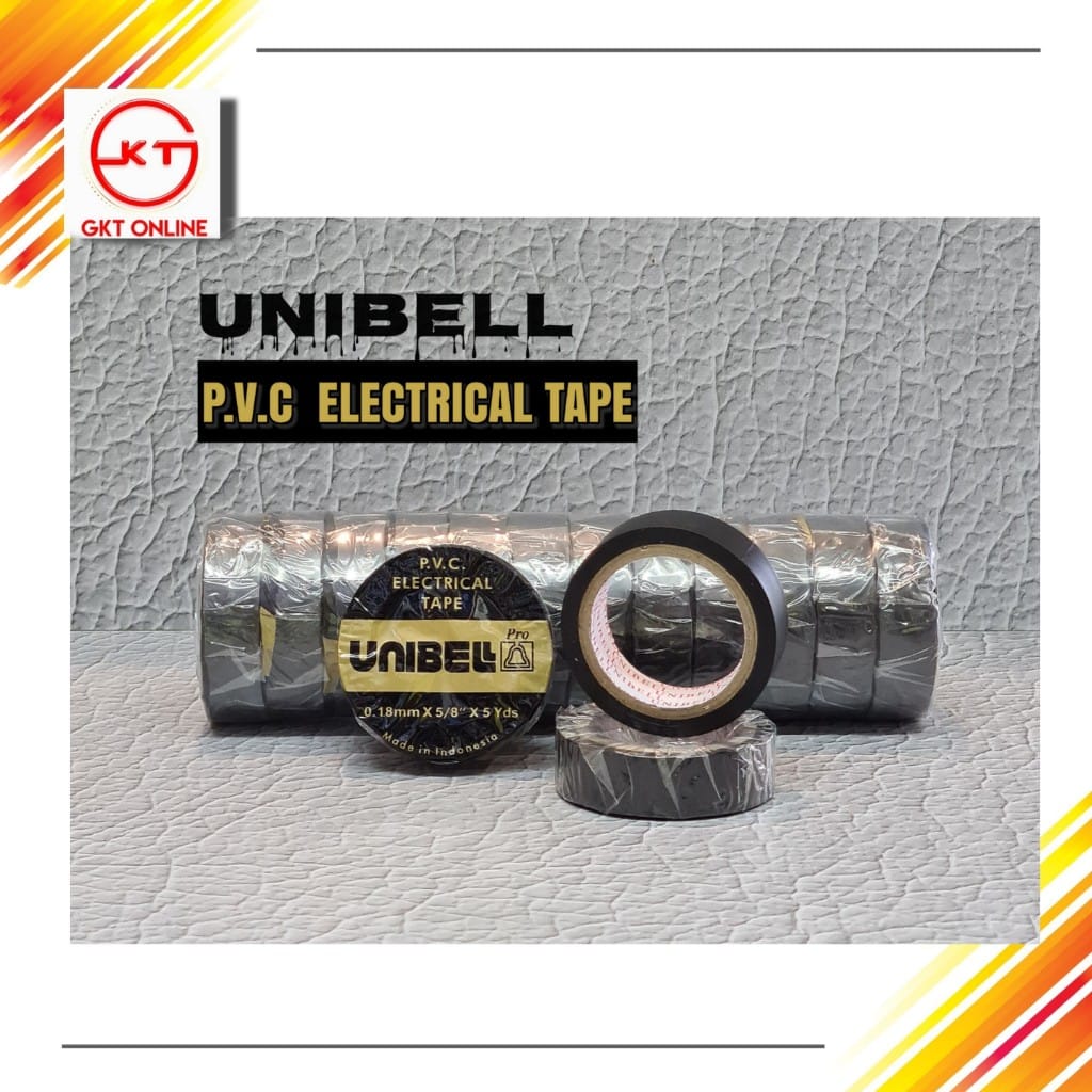 Isolasi Listrik / Solatip Listrik Roll / Electrical Tape Unibell Roll ...