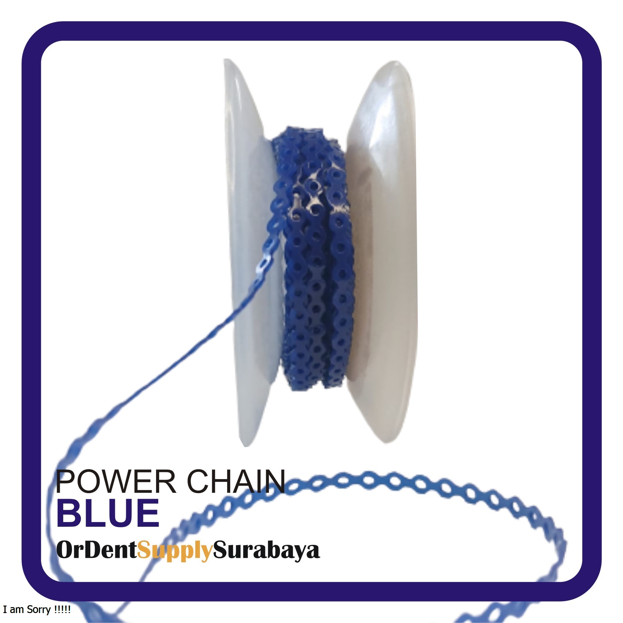 Power chain karet behel 1 mtr blue Lazada Indonesia