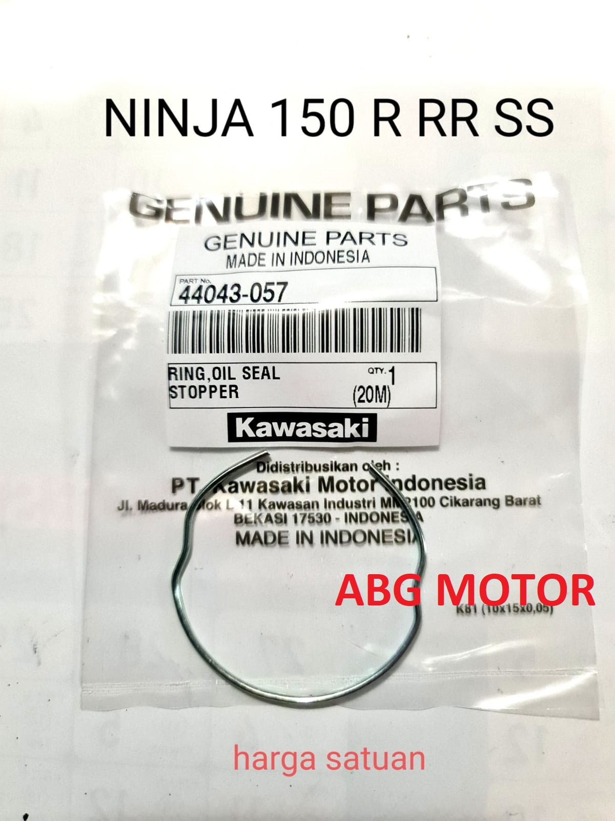 KLIP SKLIP KAWAT SEAL SHOCK DEPAN NINJA 150 R RR SS ORIGINAL ASLI